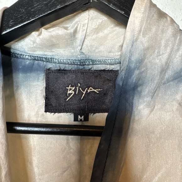 Johnny Was Biya 100% Silk Tie Dye Oversized Tunic Blouse - Picture 2 of 9